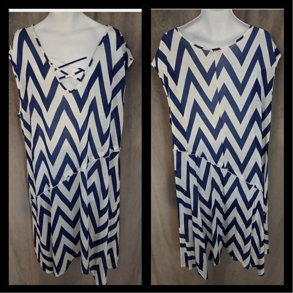 6X Chevron Patterned Dress